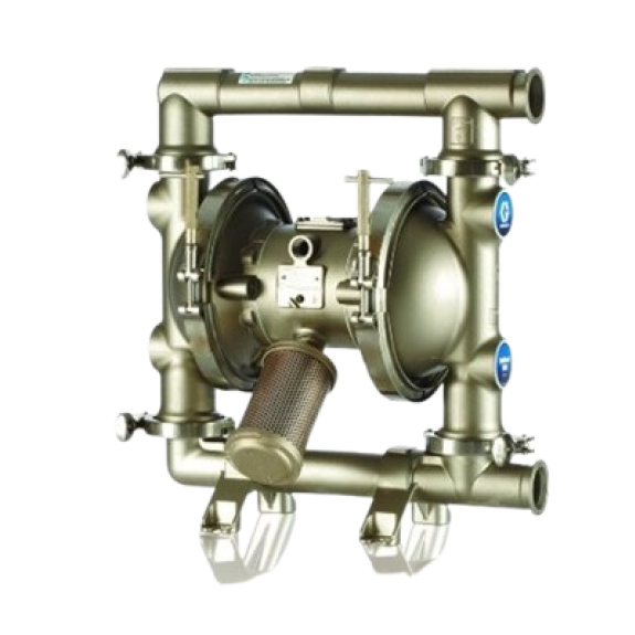 Bomba sanitária pneumática de duplo diafragma – Duplação