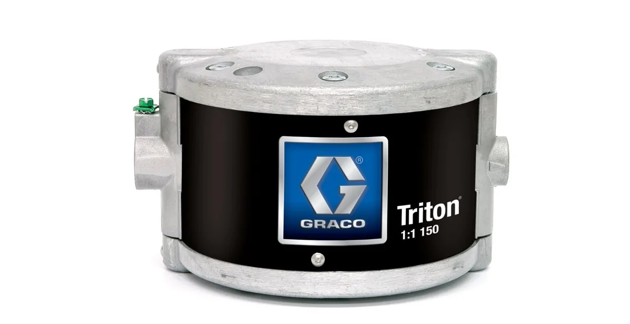Triton pneumatic diaphragm pump, empty, aluminum, NPT