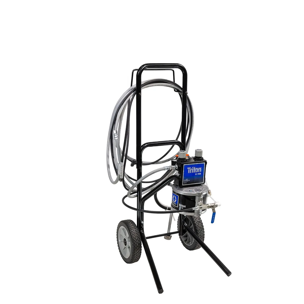 Triton aluminum pump package, cart mount with suction hose. Does not include the applicator.