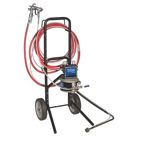 Triton aluminum pump package, cart mount with suction hose. Does not include the applicator. - Image 2
